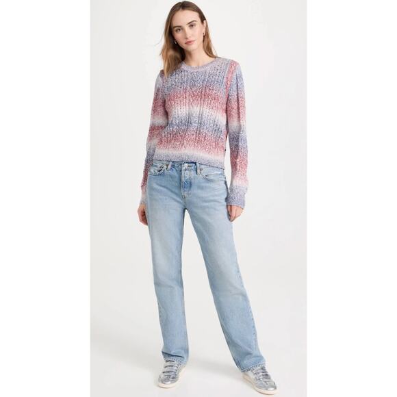 Scotch & Soda Amsterdam Women's Space Dye Ombre Stripe Sweater Size Medium - Picture 15 of 15